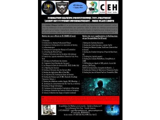 HACKING PROFESSIONNEL ET SÉCURITÉ INFORMATIQUE (CEH, CEH PRATICAL, OSCP, CISA, CISSP, CND, COMPTIA SEC+, CHFI)