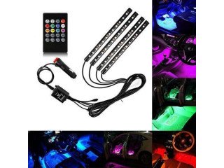 Rgb Led Interior Light Strip With Remote Control - 12V