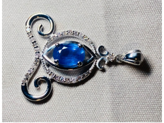 URGENT : Magnifique pendentif Or Tanzanite/Diamants Roses