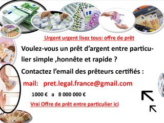 OFFRE DE PRÊT ENTRE PARTICULIER pour particuliers de la banque france✅ -