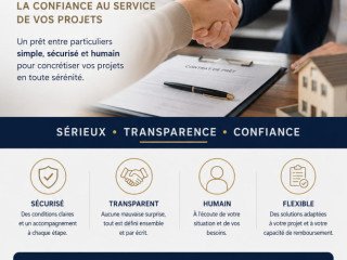 OFFRE DE PRÊT ENTRE PARTICULIER SÉRIEUX ET HONNÊTE EN 72H