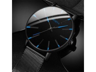 Fashion Simple Business Mesh Belt Quartz Watch