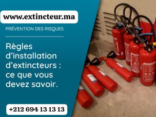 Maroc extincteur certifié Tanger