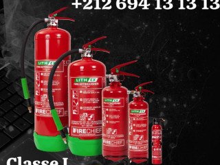 Rabat extincteur classe L batteries Lithium au Maroc