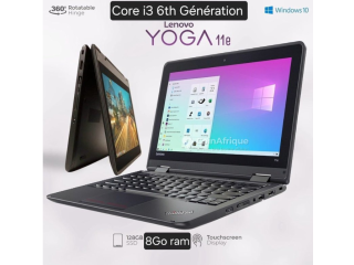 PC Lenovo Yoga 11e tactile i3 6th Gen 8Go ram